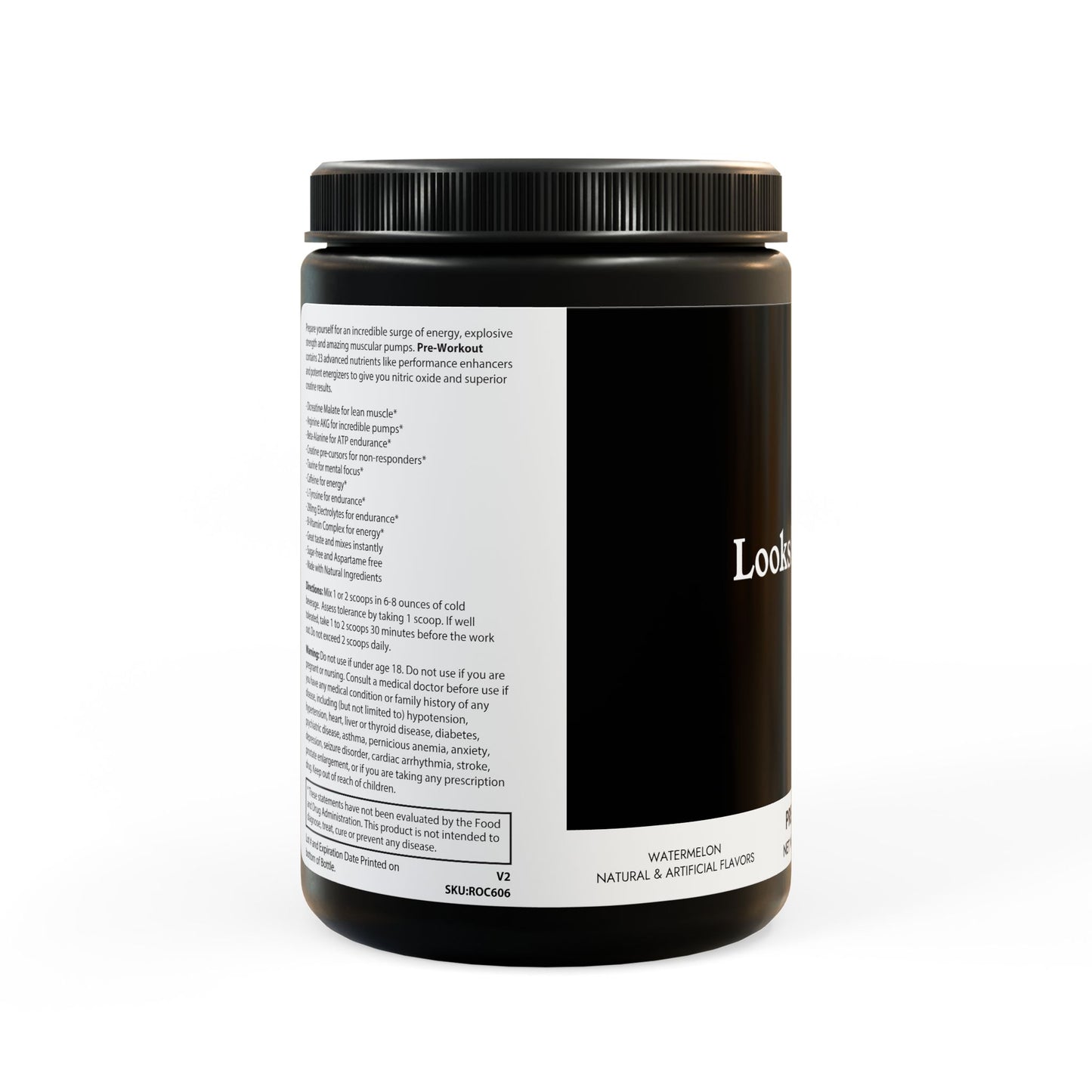 Pre-workout supplement for looksmaxxing performance and recovery
