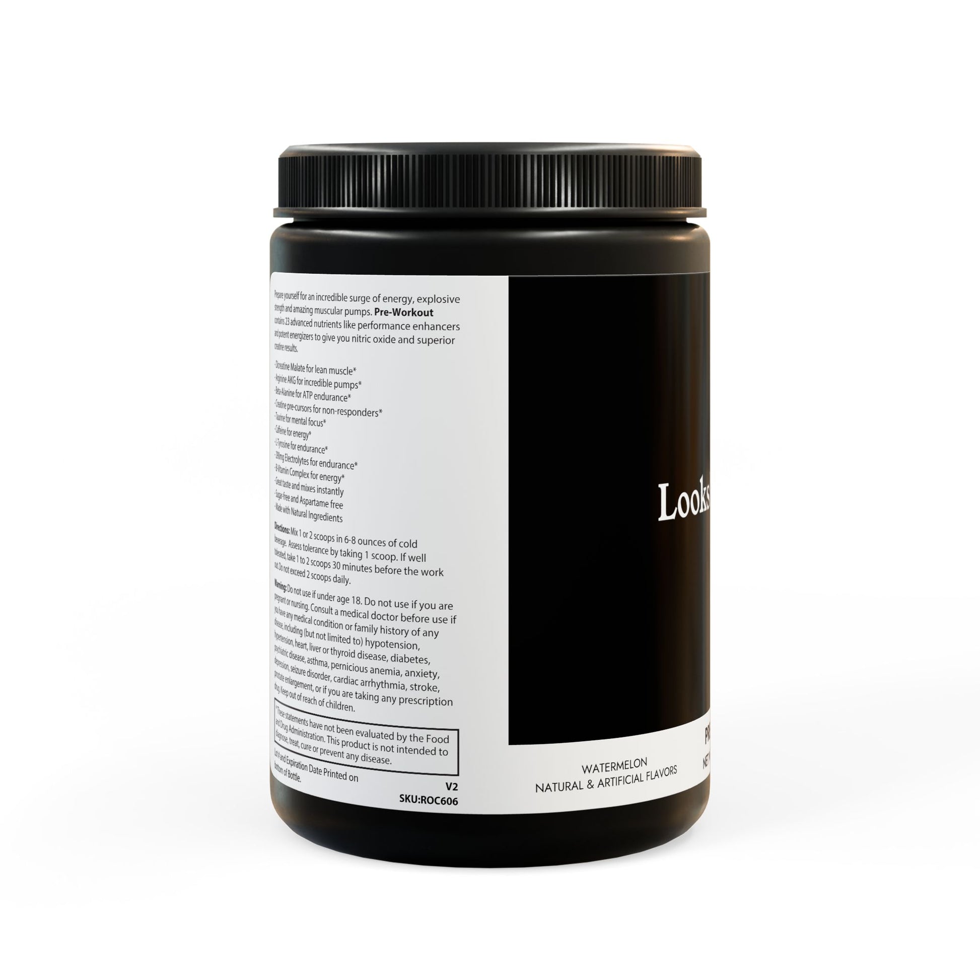 Pre-workout supplement for looksmaxxing performance and recovery
