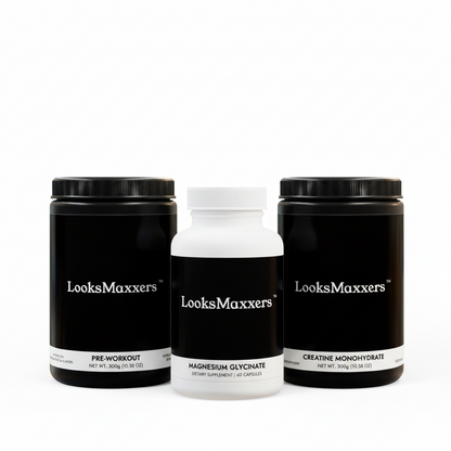 Looksmaxxers performance stack with creatine and magnesium supplements